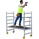 Aliuminio bokštai Minimax, 0.75m x 1.82m x H=0.6m(platforma)